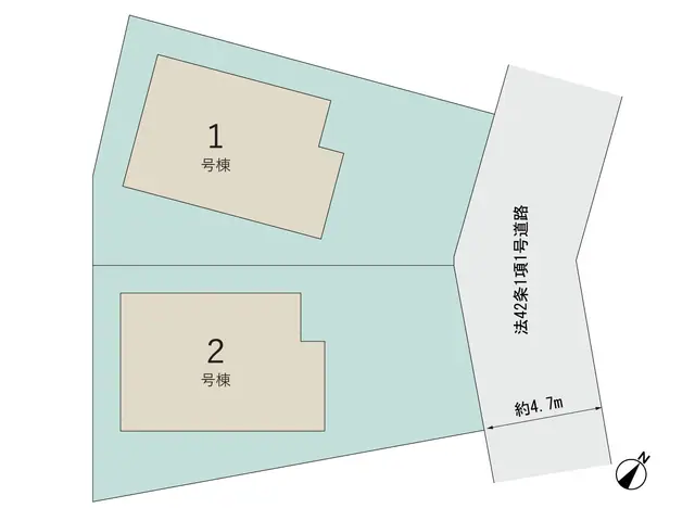 福岡市東区高美台2丁目 新築戸建（全2棟） 間取り図