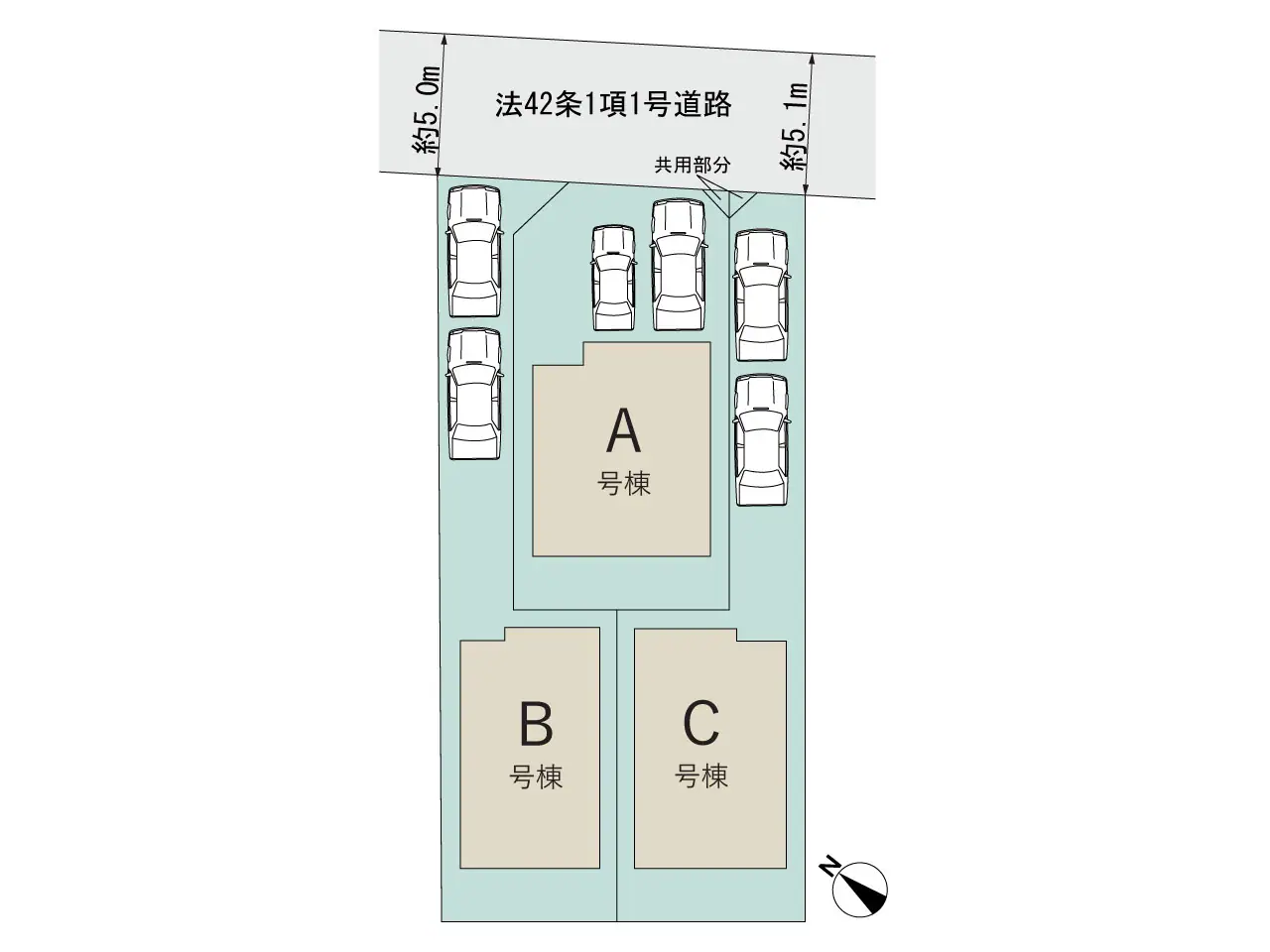福岡市南区弥永3丁目 新築戸建（全3棟） 間取り図