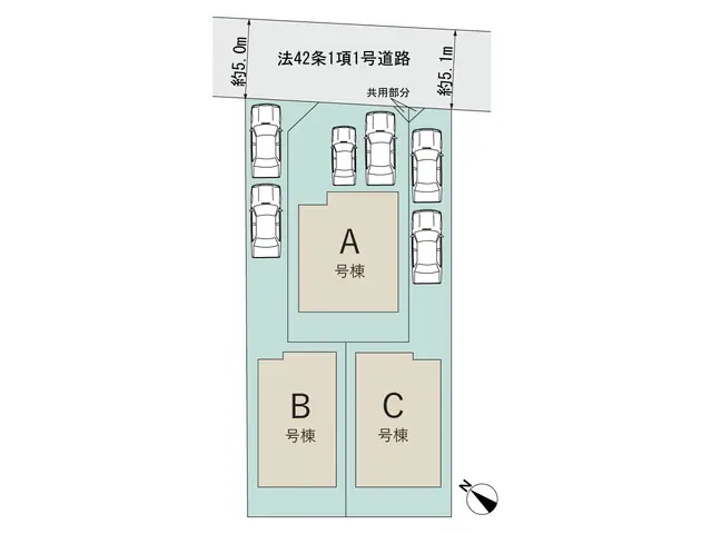 福岡市南区弥永3丁目 新築戸建（全3棟） 間取り図