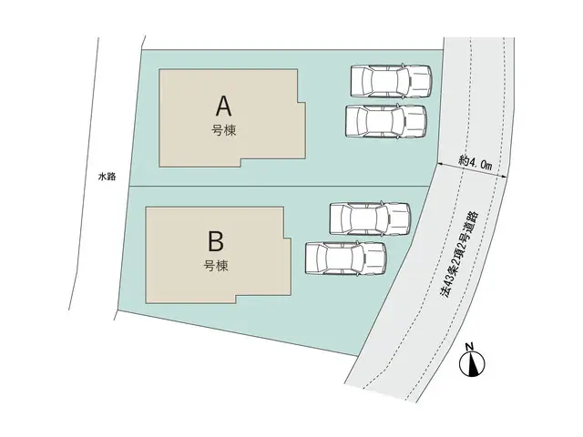 福岡市西区拾六町3丁目 新築戸建（全2棟） 間取り図