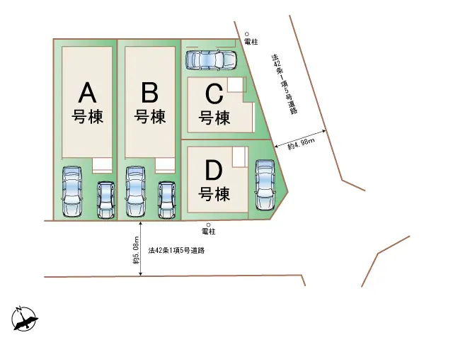 春日市春日原東町4丁目 新築戸建（全4棟） 間取り図