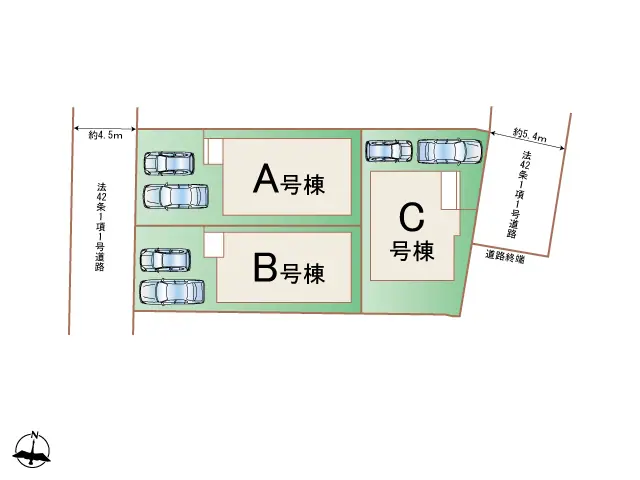 春日市紅葉ヶ丘西3丁目 新築戸建（全3棟） 間取り図
