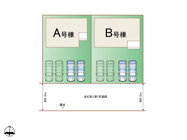 古賀市千鳥2丁目 新築戸建（全2棟） 間取り図