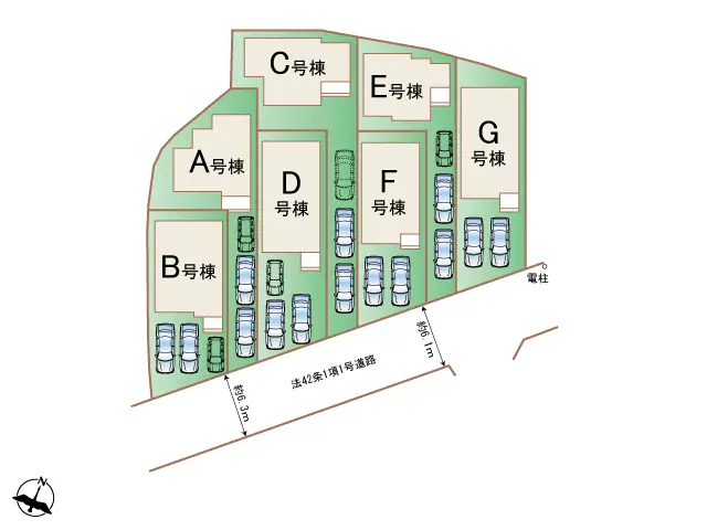 春日市小倉5丁目 新築戸建（全7棟） 間取り図