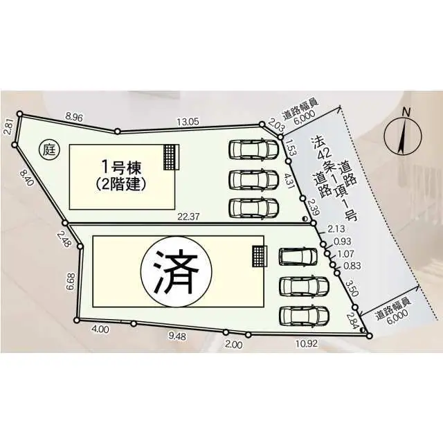 古賀市久保字長崎 新築戸建（全2棟） 間取り図