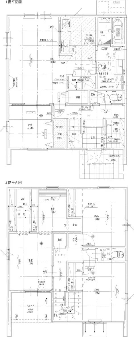 久留米市国分町 新築戸建（全2棟） 間取り図