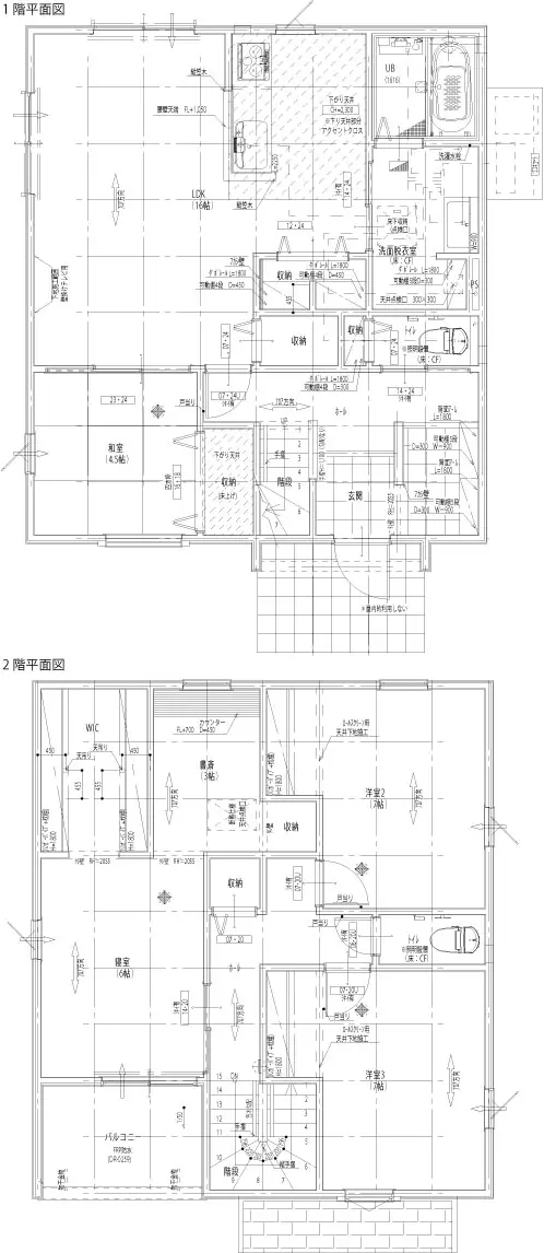 久留米市荒木町荒木 新築戸建（全2棟） 間取り図