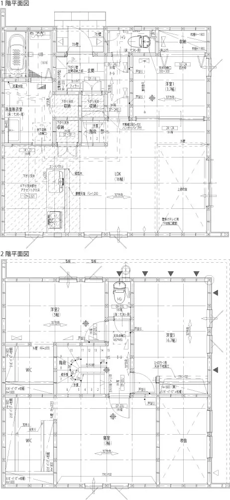 久留米市野中町 新築戸建（全3棟） 間取り図