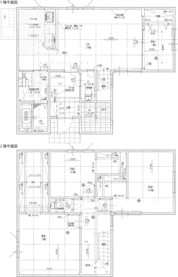 久留米市野中町 新築戸建（全3棟） 間取り図