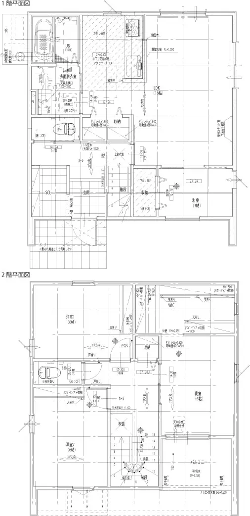 久留米市野中町 新築戸建（全3棟） 間取り図