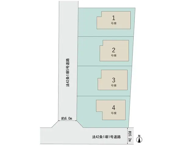 福津市宮司浜3丁目 新築戸建（全4棟） 間取り図