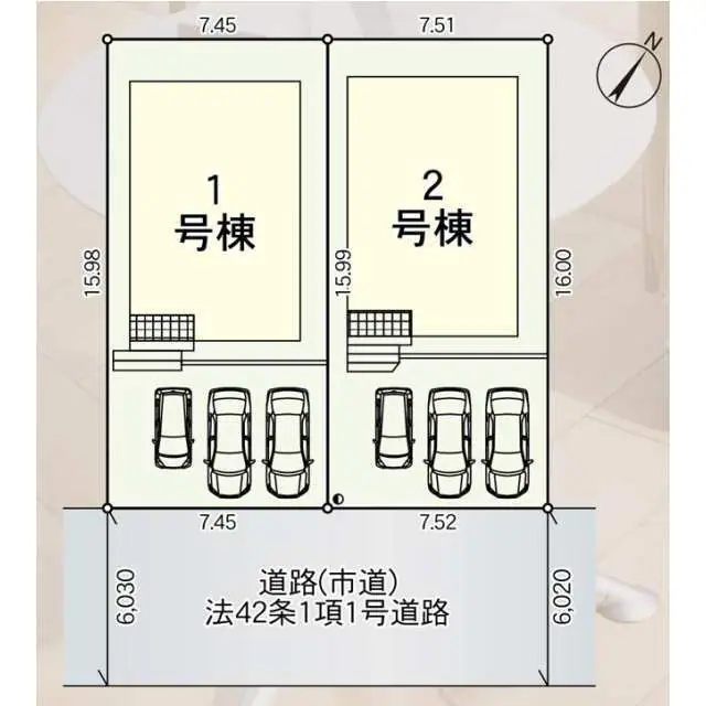 若松区高須西2丁目 新築戸建（全2棟） 間取り図