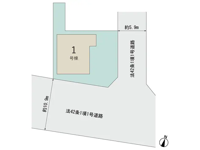 戸畑区東大谷1丁目 新築戸建 間取り図