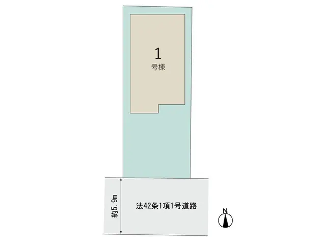 小倉北区東篠崎1丁目 新築戸建 間取り図