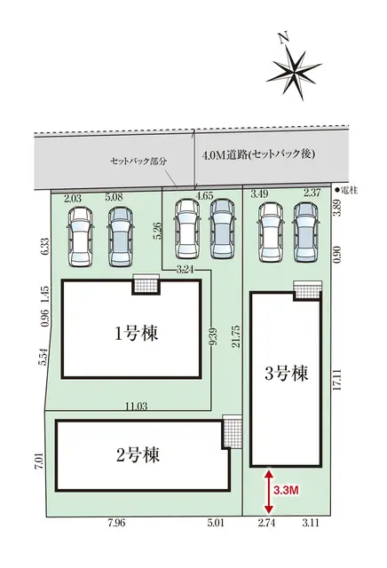 小倉北区寿山町 新築戸建（全3棟） 間取り図