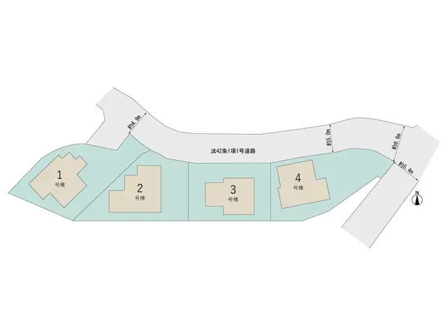 小倉南区上石田2丁目 新築戸建（全4棟） 間取り図