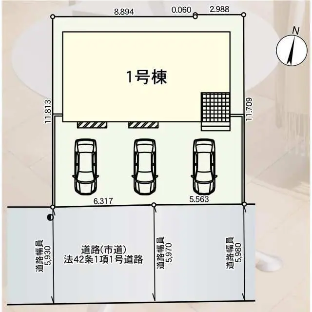 小倉南区朽網西2丁目 新築戸建 間取り図