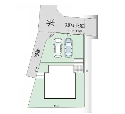 八幡東区荒手1丁目 新築戸建 間取り図