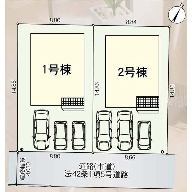 八幡西区永犬丸西町1丁目 新築戸建（全2棟） 間取り図