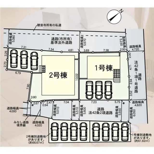 芦屋町西浜町 新築戸建（全2棟） 間取り図