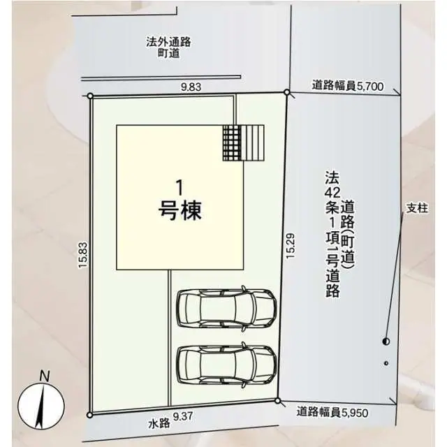 水巻町猪熊8丁目 新築戸建 間取り図