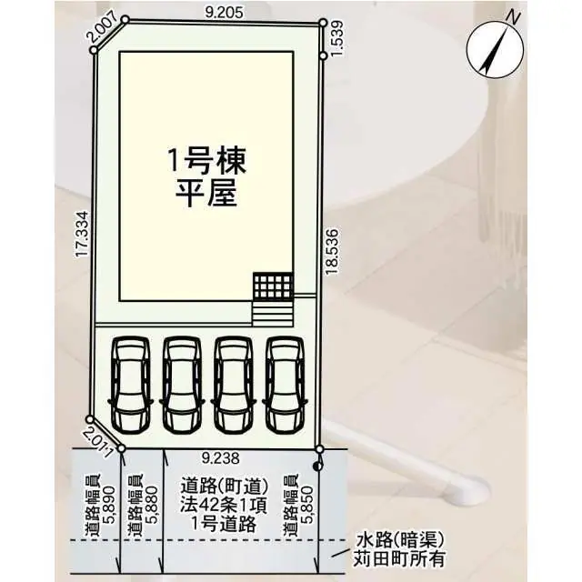苅田町神田町3丁目 新築戸建 間取り図