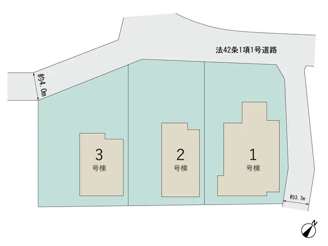 飯塚市伊岐須字上原 新築戸建（全3棟） 間取り図