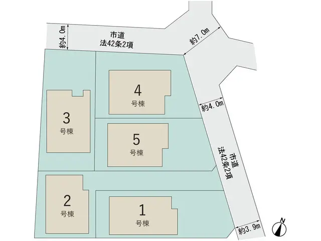 小郡市小郡 新築戸建（全5棟） 間取り図