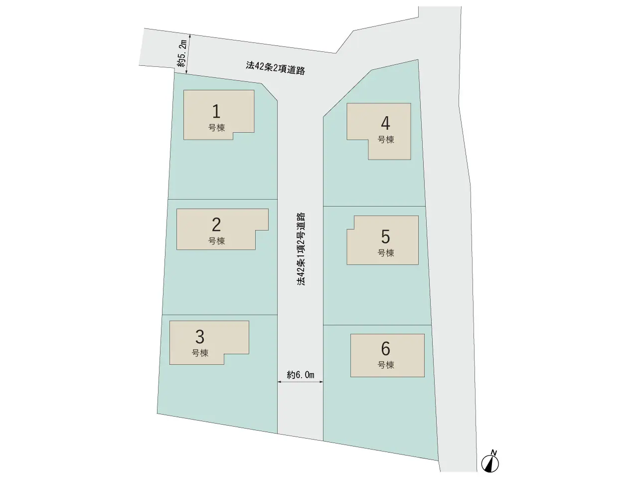 小郡市小郡字北野 新築戸建（全6棟） 間取り図