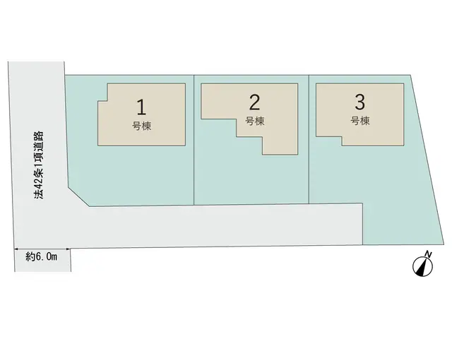 朝倉市頓田柿添 新築戸建（全3棟） 間取り図