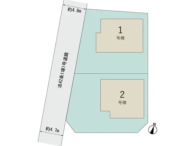 筑前町篠隈字鴨牟? 新築戸建（全2棟） 間取り図