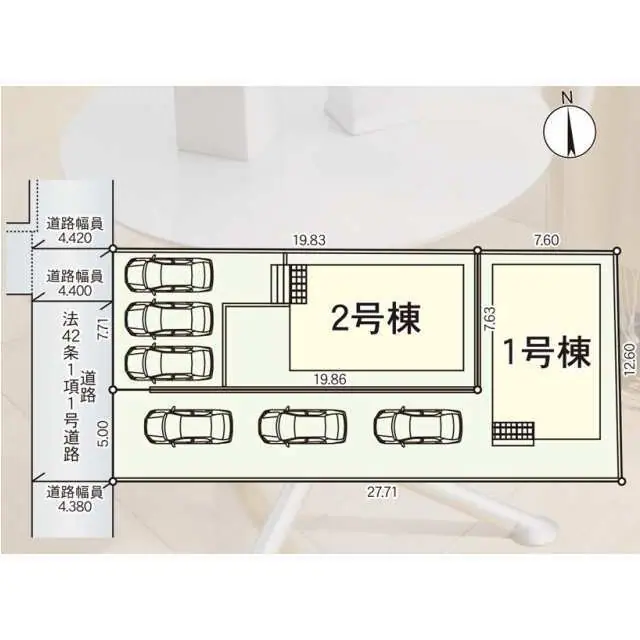 柳川市鍛冶屋町 新築戸建（全2棟） 間取り図