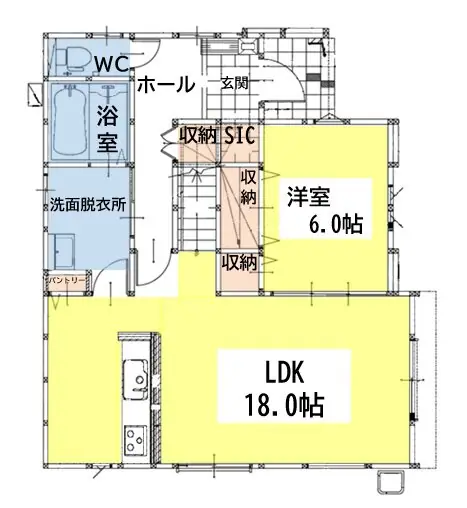門司区下馬寄 新築戸建 間取り図