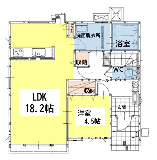 門司区大里戸ノ上2丁目 新築戸建 間取り図