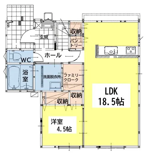 若松区今光1丁目 新築戸建 間取り図