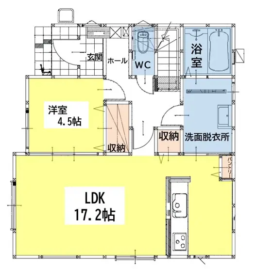 若松区今光1丁目 新築戸建 間取り図