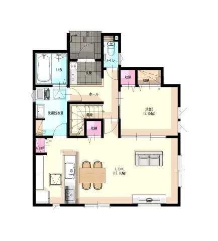 小倉北区足立1丁目 新築戸建 間取り図