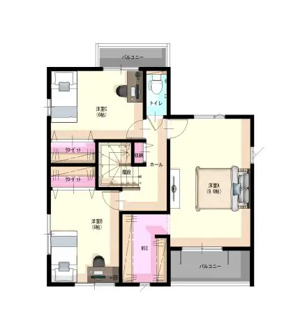 小倉北区足立1丁目 新築戸建 間取り図