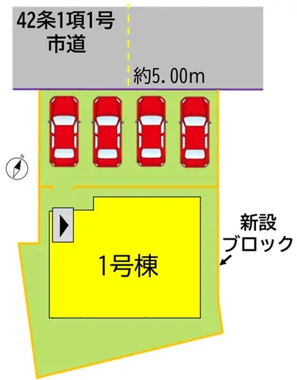 小倉北区東篠崎1丁目 新築戸建 間取り図