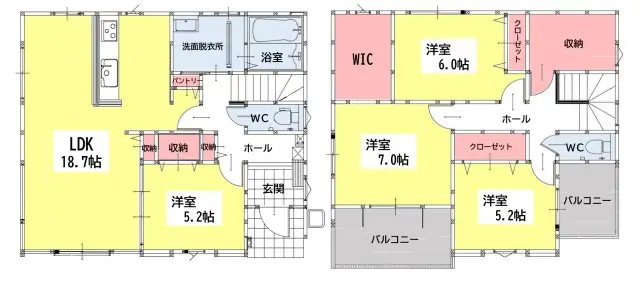 小倉南区中吉田1丁目 新築戸建 間取り図