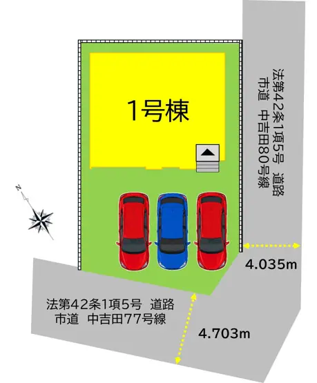 小倉南区中吉田1丁目 新築戸建 間取り図