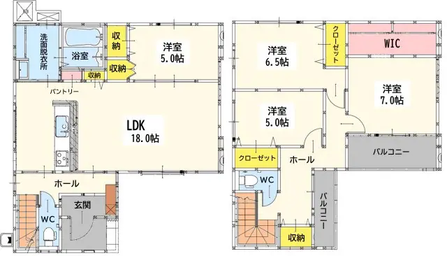 小倉南区中曽根4丁目 新築戸建 間取り図