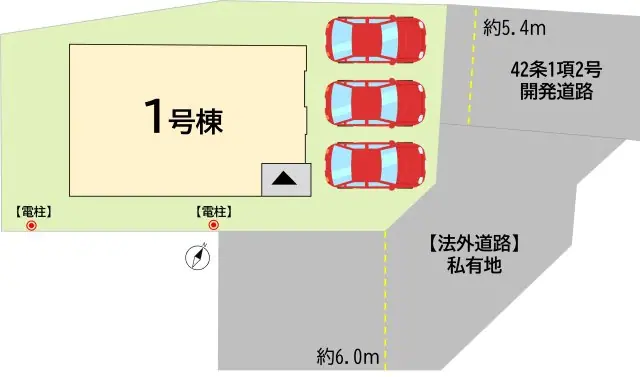 小倉南区長行西1丁目 新築戸建 間取り図