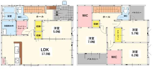 小倉南区若園3丁目 新築戸建 間取り図