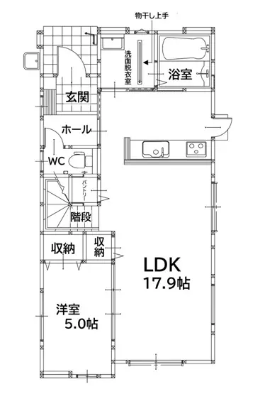 八幡西区永犬丸1丁目 新築戸建 間取り図