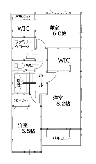 八幡西区永犬丸1丁目 新築戸建 間取り図