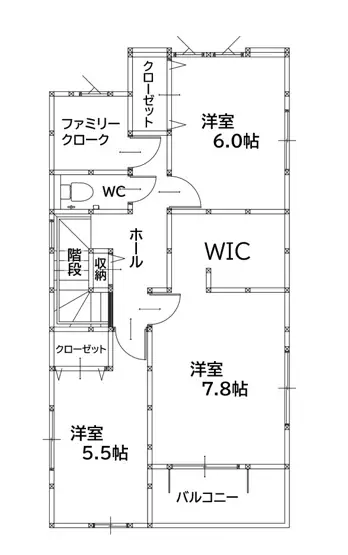 八幡西区永犬丸1丁目 新築戸建 間取り図