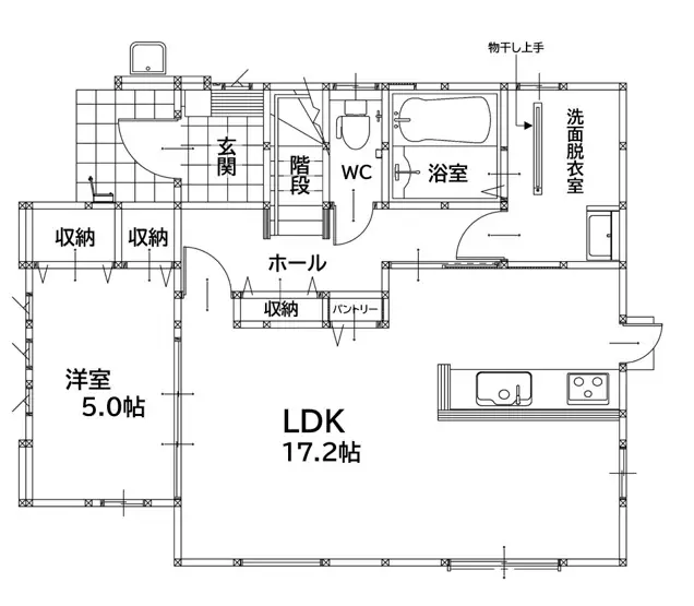 八幡西区永犬丸南町2丁目 新築戸建 間取り図
