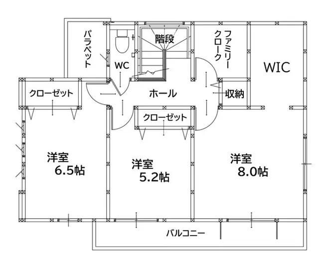 八幡西区永犬丸南町2丁目 新築戸建 間取り図
