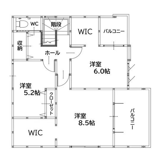 八幡西区下上津役1丁目 新築戸建 間取り図